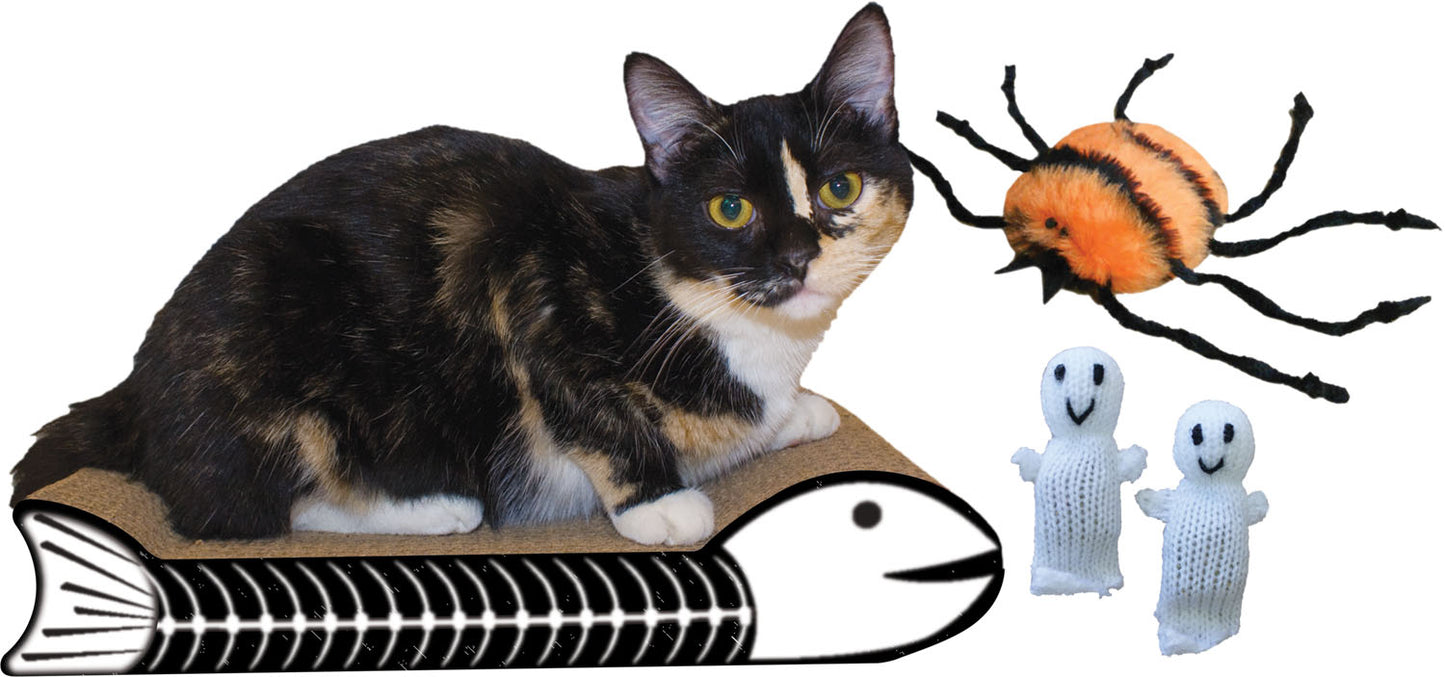Scratch 'n Shapes Skeleton Fish Halloween Kit, case of 6