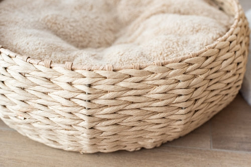 Petpals, Cozy Nest Natural Aesthetic, Handwoven, Sustainable, Eco-Friendly Pet Bed