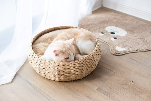 Petpals, Cozy Nest Natural Aesthetic, Handwoven, Sustainable, Eco-Friendly Pet Bed