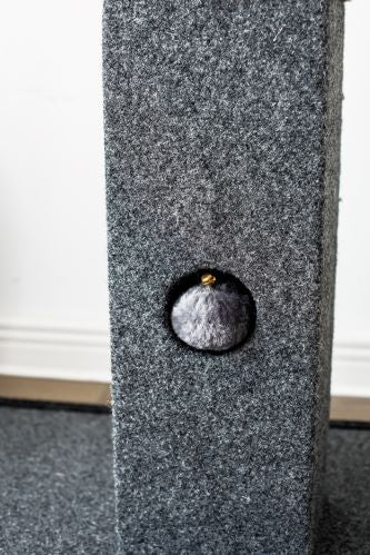 Catry, Natural Minimalist Cat Tree Cat Scratching Post with Natural Sisal Rope and Toys