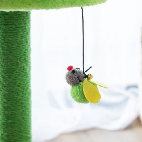Catry Cat Sunflower Tree Bed - Sisal Covered 2 in 1 Climbing Activity Tower