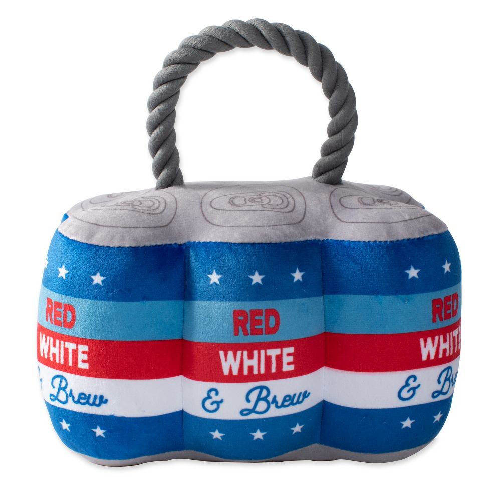 Star Spangled Beer Plush Dog Toy