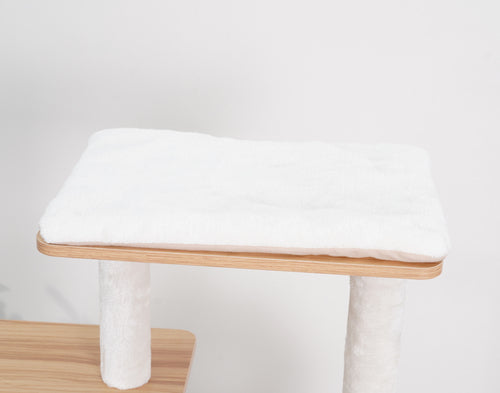 PetPals Wagon Style Minimalistic Design, Wooden Medium Cat Tower