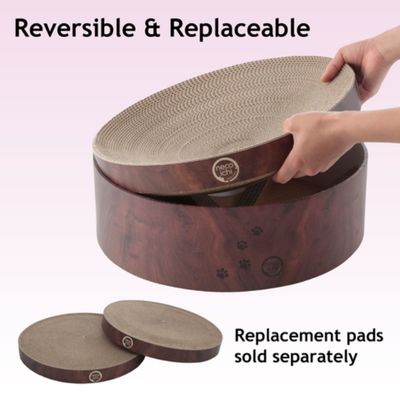 Cozy Cat Scratcher Bowl XL (Dark Cherry)