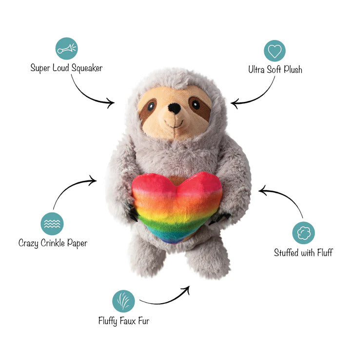PetShop by Fringe Studio Follow Your Rainbow Plush Dog Toy