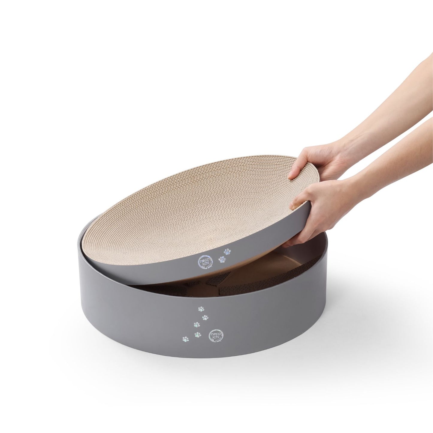 Cozy Cat Scratcher Bowl XL (Hologram Gray)