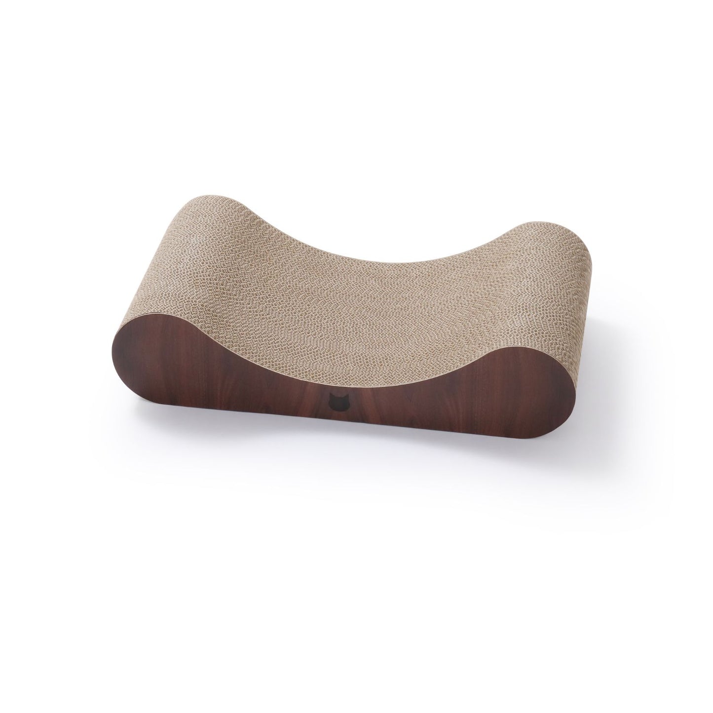 Premium Comfort Curved Cat Lounger Large (Dark Cherry)