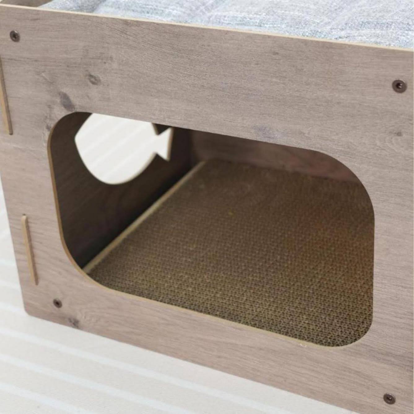 PetPals Contemporary Minimalist Design Cat House, Matches Your Home Decor - Jodie, Medium