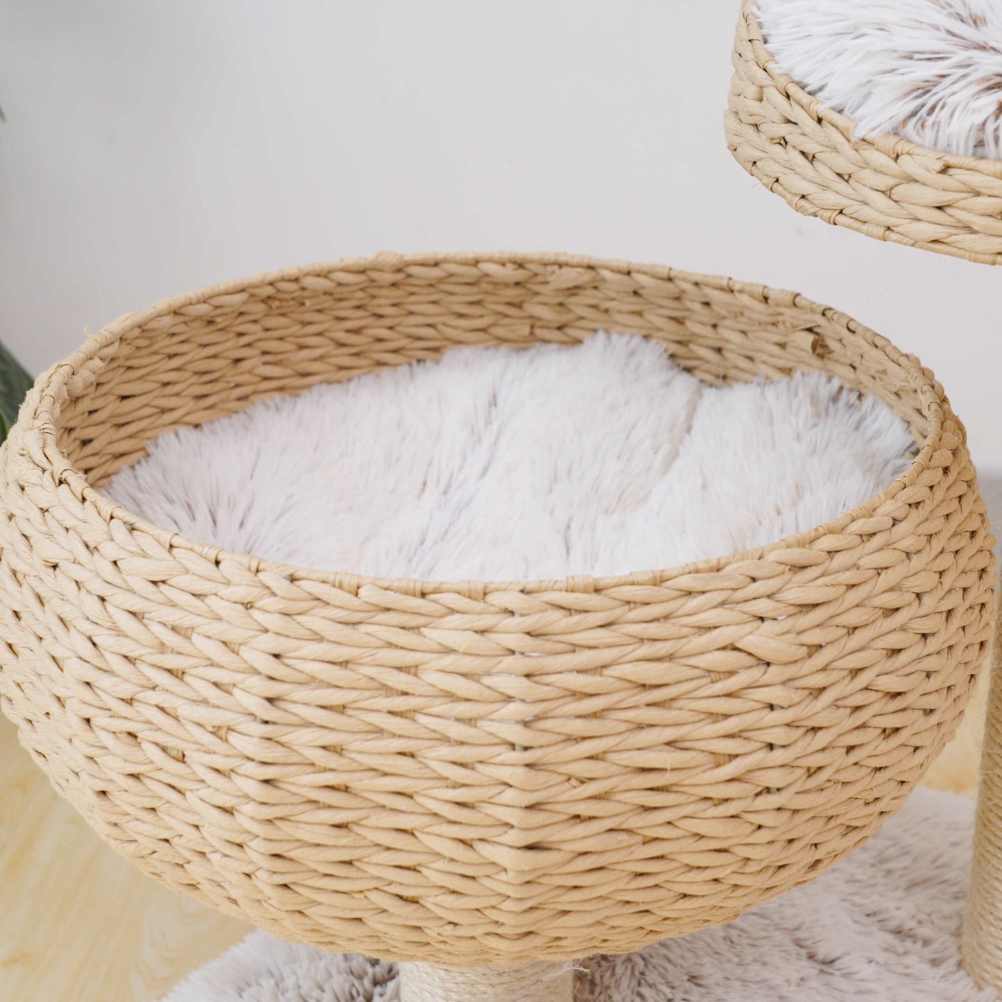 PetPals Natural Handwoven Cat Tree - 23"H, 3-Level, Medium, Mai