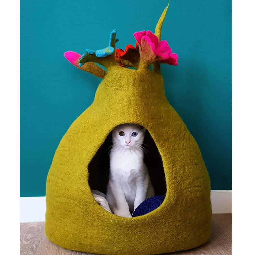 Wool Pet Cave, Bouquet, Multi Color