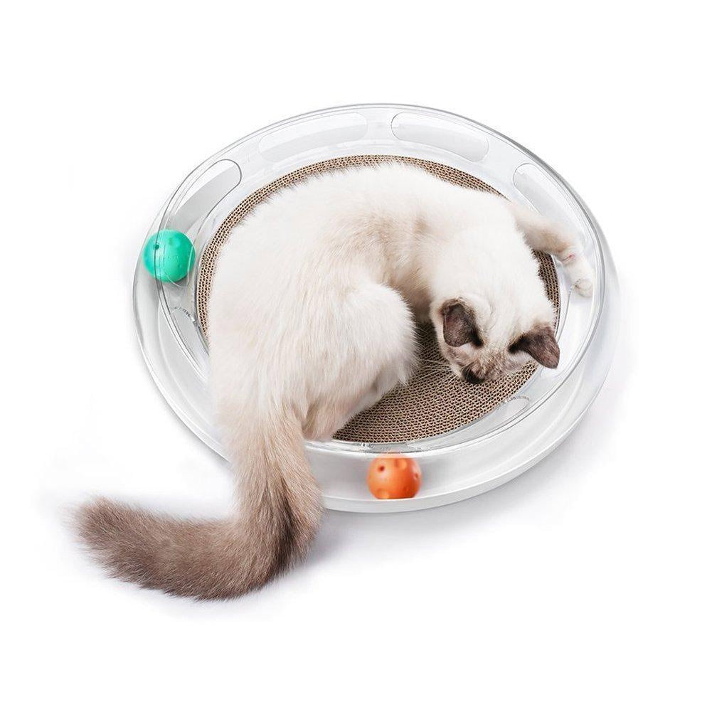 PETKIT 'Swipe' Interactive Premium Cat Scratcher Lounger and Interactive Chaser Puzzle Toy