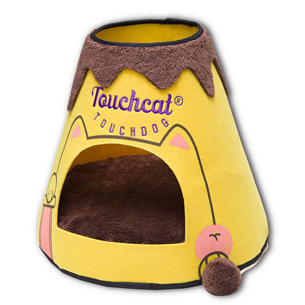 Designer Triangular Pet Bed House With Toy