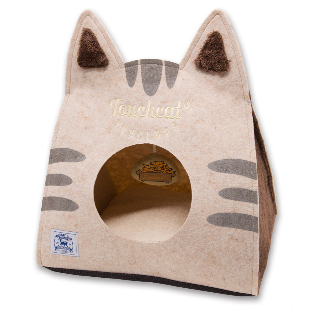 Kitty Ears' On-The-Go Collapsible Pet Bed With Toy by Touchdog