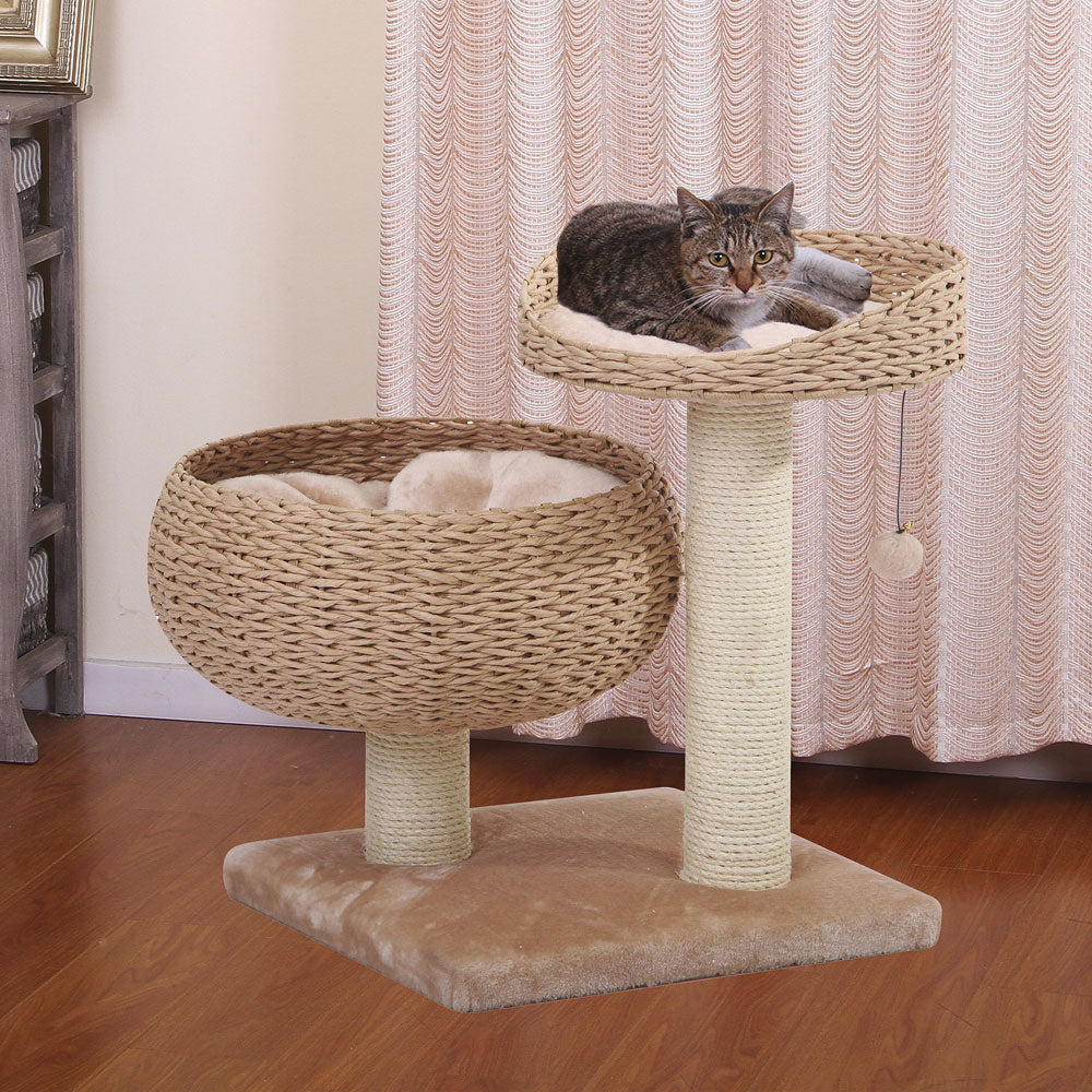 Petpals Cozy Handwoven, Eco-Friendly Medium Cat Tree