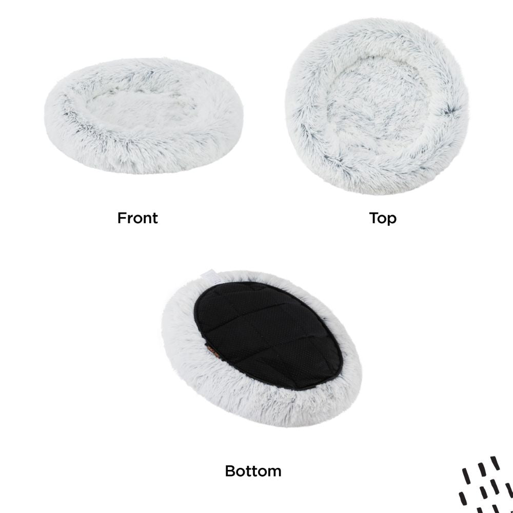 Calming Oval Cat Bed, Frost, 21X19