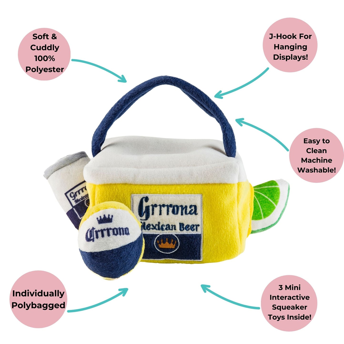 Grrrona Cooler Interactive Toy by Haute Diggity Dog