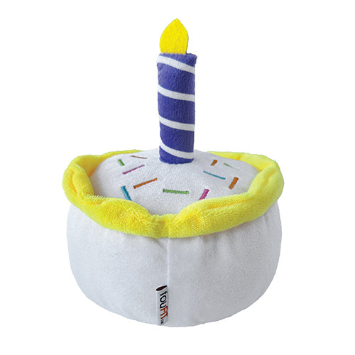 fouFIT Birthday Cake Plush Toy with Hidden Squeaker - Case of 3
