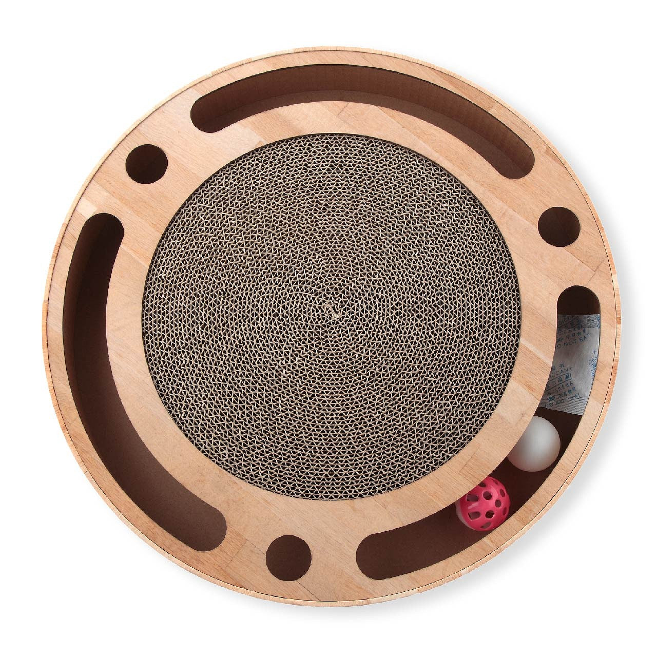 Interactive Track Ball Cat Scratcher