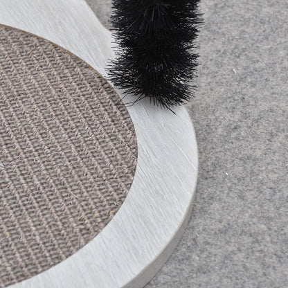 PetPals Minimalist Design of Cat Scratching Pad with Arch Cat Groomer Hair Grooming Brush - Nifty, Medium
