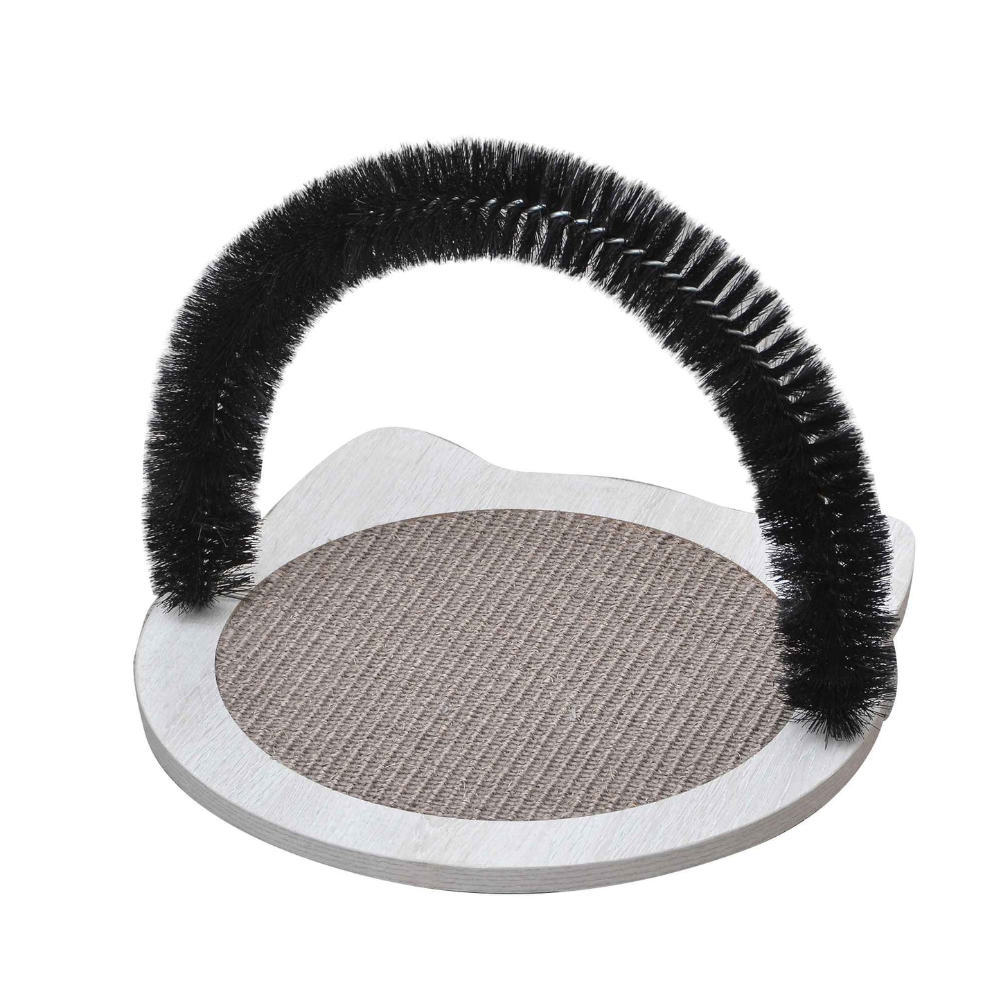 PetPals Minimalist Design of Cat Scratching Pad with Arch Cat Groomer Hair Grooming Brush - Nifty, Medium