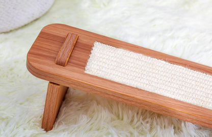 Petpals Highland Laminated Wood and Natural Sisal Scratching Pad