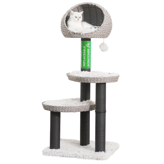 Petpals Tundra Natural Aesthetic, Handwoven, Sustainable Large Cat tree