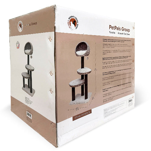 Petpals Tundra Natural Aesthetic, Handwoven, Sustainable Large Cat tree