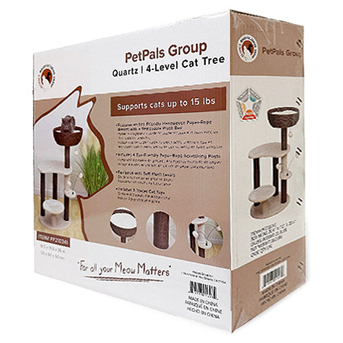 Petpals Quartz Handwoven, Eco-Friendly, Sustainable Medium Cat Tree