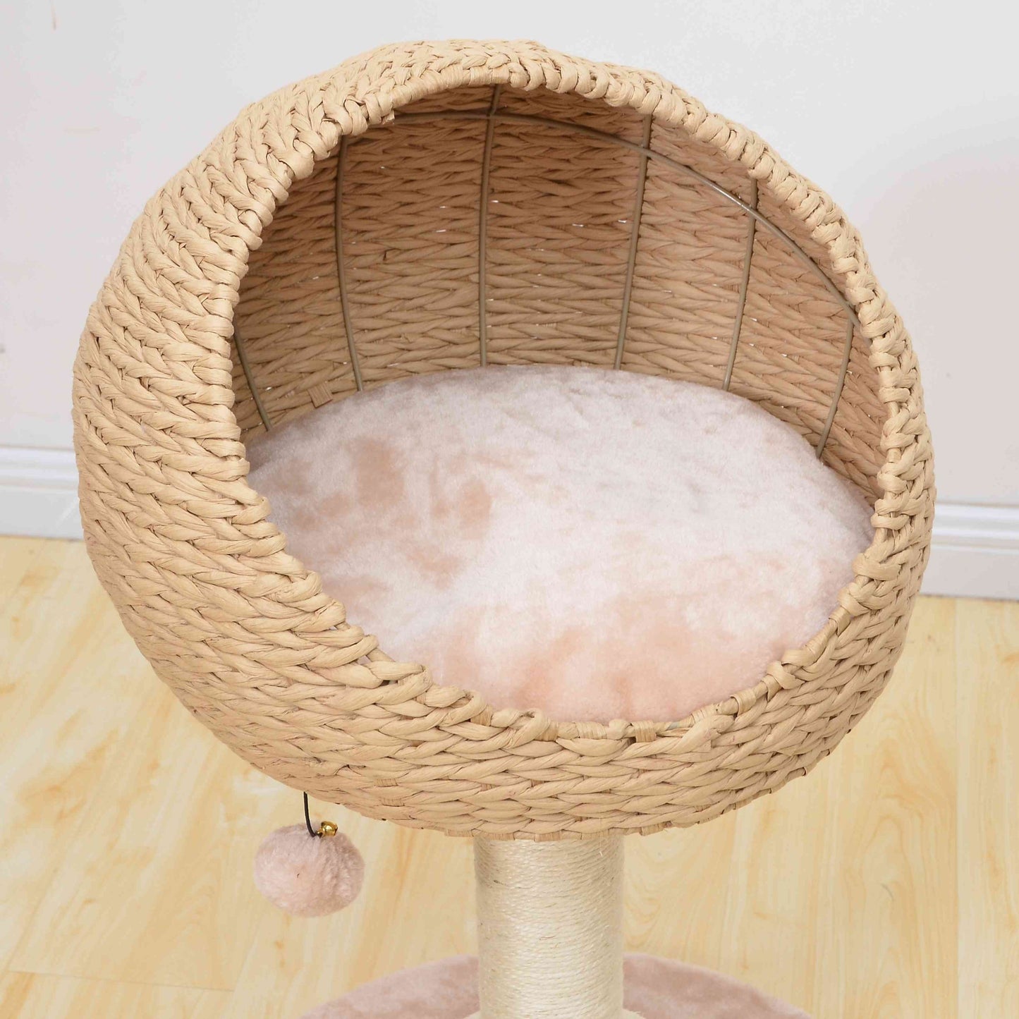 Petpals Lookout Natural Aesthetic, Handwoven,Sustainable Cat Tree
