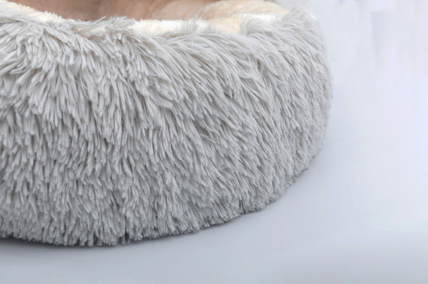 Petpals Igloo Pearl Grey Cat Bed, Plush Shag Bed