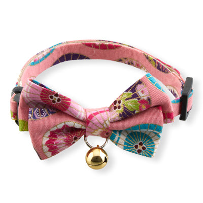 Temari Bow Tie Cat Collar(Pink)