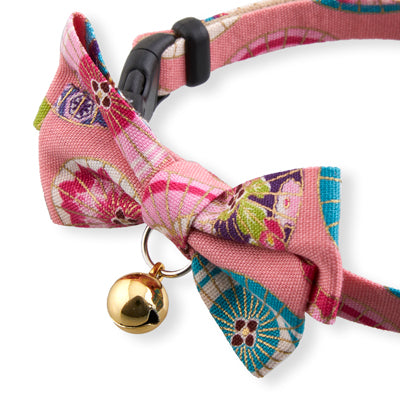 Temari Bow Tie Cat Collar(Pink)