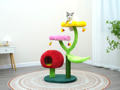 Catry Cat Tree - Gumdrop All-in-1, Whimsical cat tree and condo
