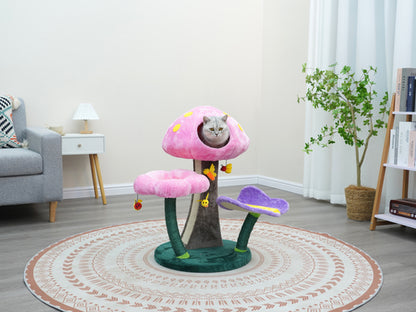 Catry Wonderland Cat Tree with Garden Inspired Condo and Perches