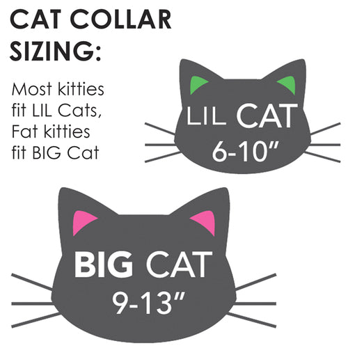 Herringbone Cat Collars -- 15 colors - Breakaway Buckle