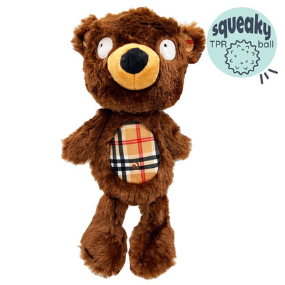 Slappies Beary Styles Dog Toy