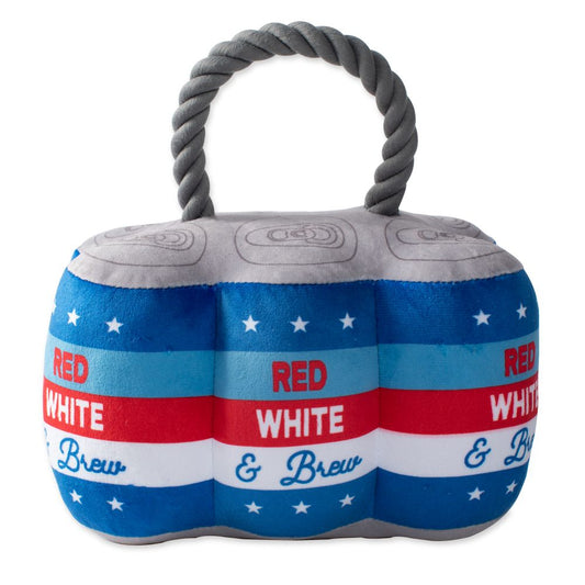 Star Spangled Beer Plush Dog Toy