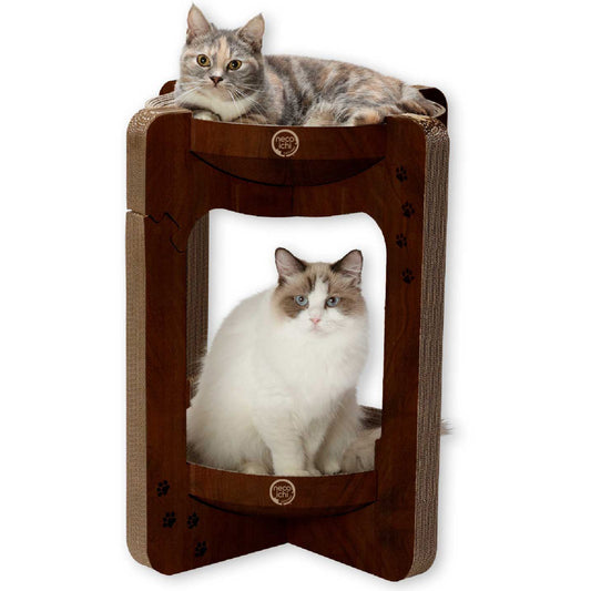 Cozy Cat Scratcher Tower (Dark Cherry)