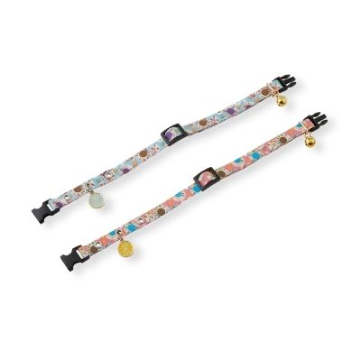 Spring Blossoms Cat Collar (Blue)