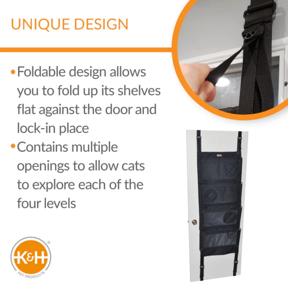 K&H Hangin' Cat Tree 4-Story Gray