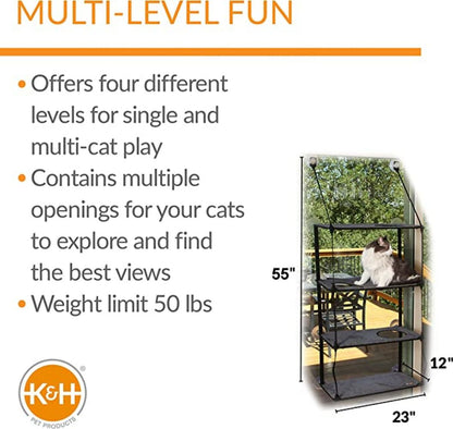 K&H Ez Mount Triple/Quad Stack Gray