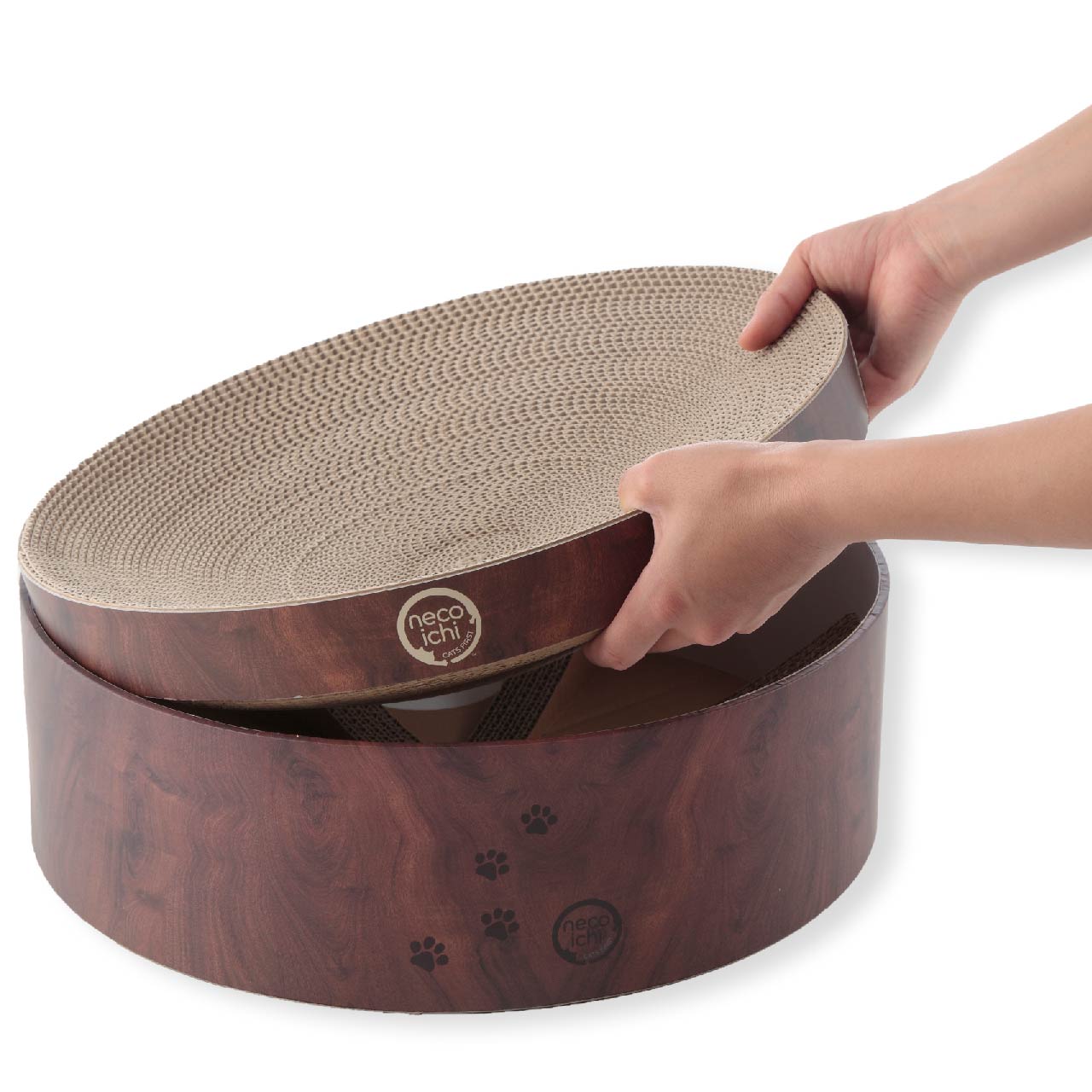 Cozy Cat Scratcher Bowl (Dark Cherry)