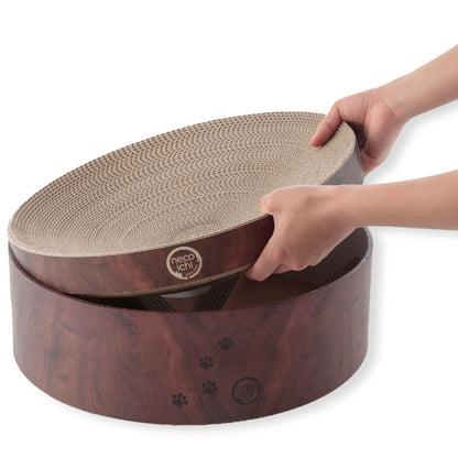 Cozy Cat Scratcher Bowl (Dark Cherry)