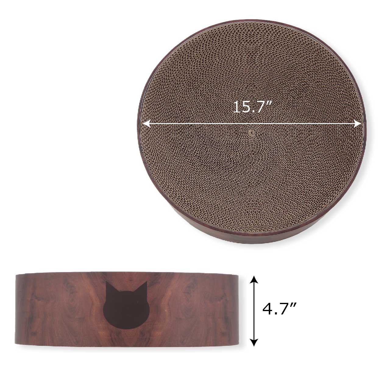 Cozy Cat Scratcher Bowl (Dark Cherry)
