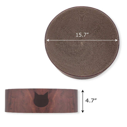 Cozy Cat Scratcher Bowl (Dark Cherry)