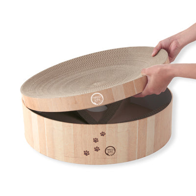 Cozy Cat Scratcher Bowl XL (Oak)