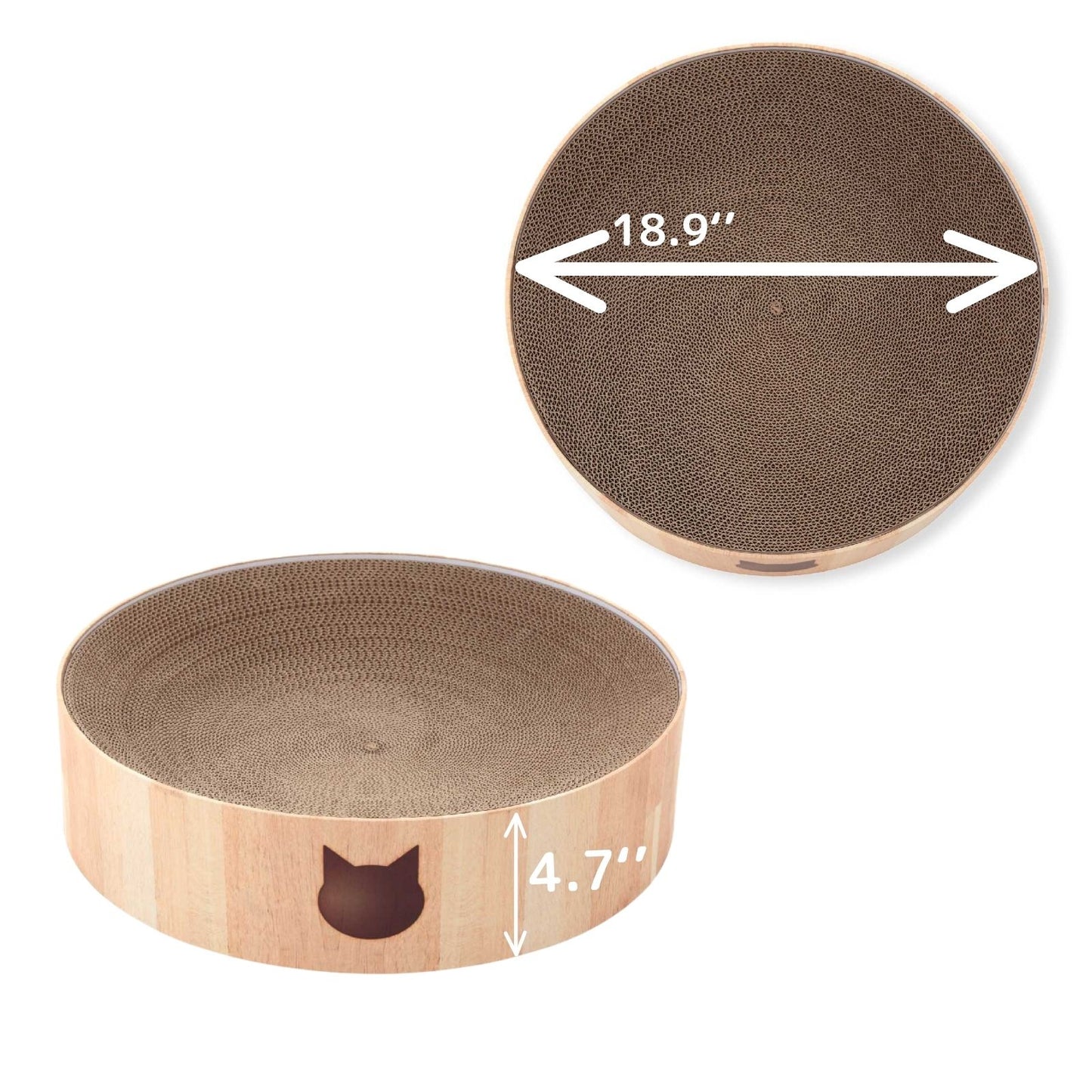 Cozy Cat Scratcher Bowl XL (Oak)