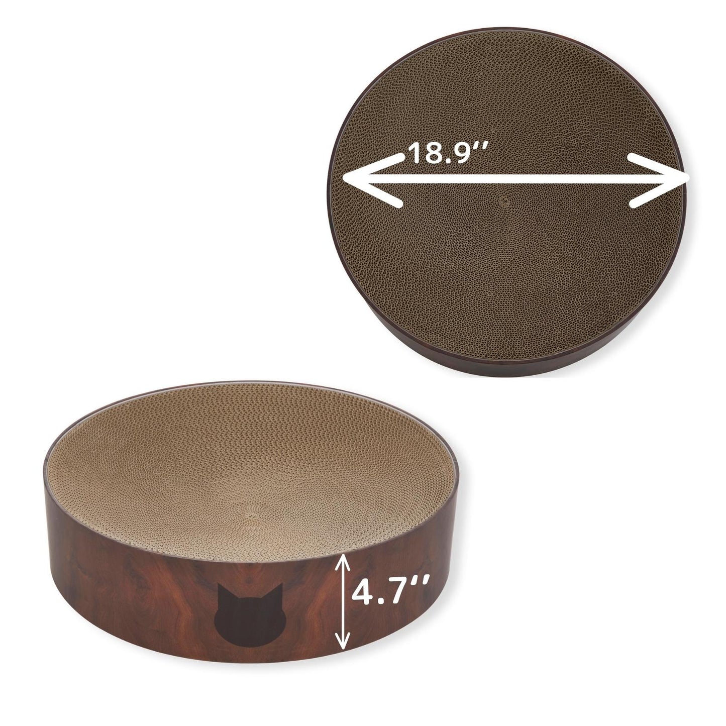 Cozy Cat Scratcher Bowl XL (Dark Cherry)