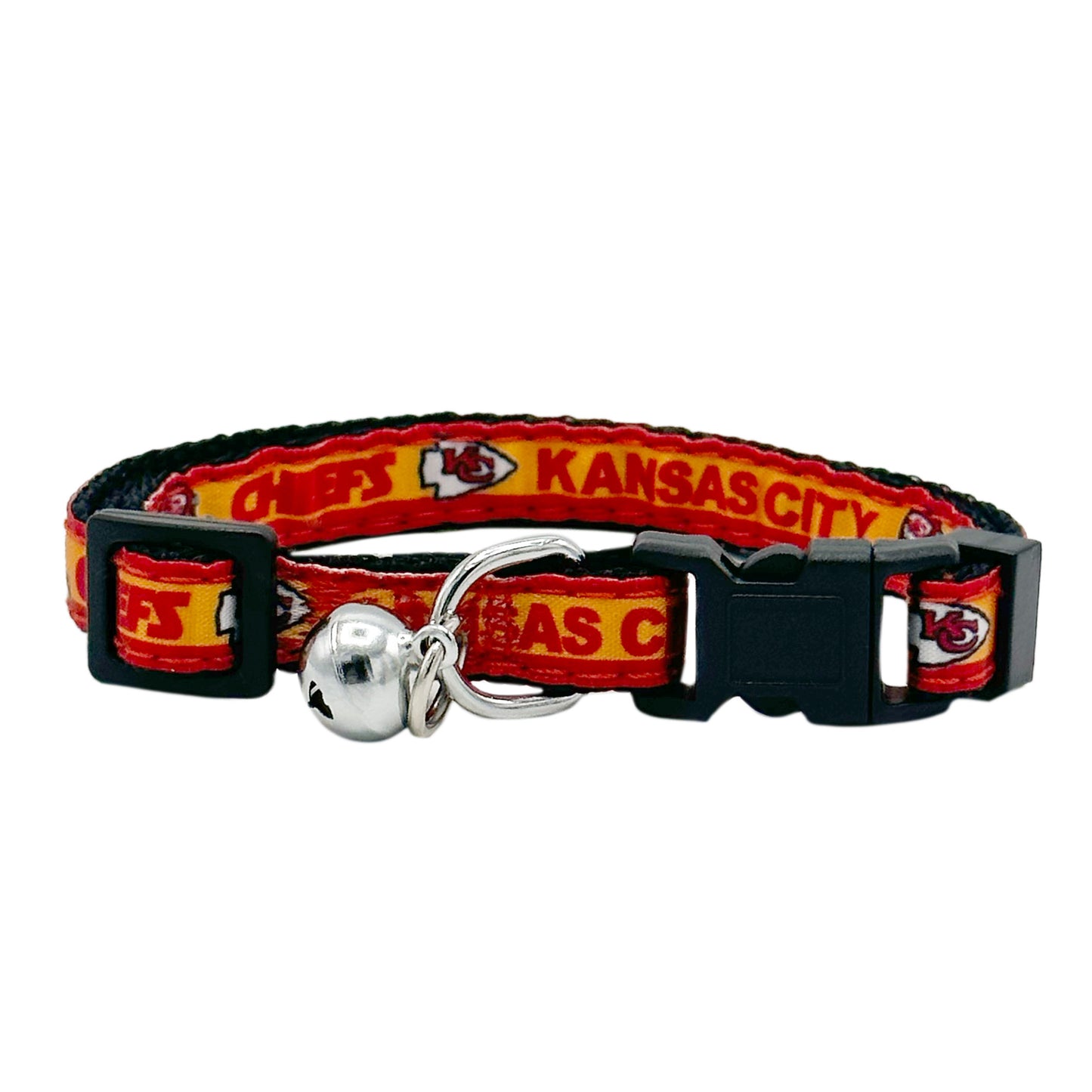 KANSAS CITY CHIEFS SATIN CAT COLLAR