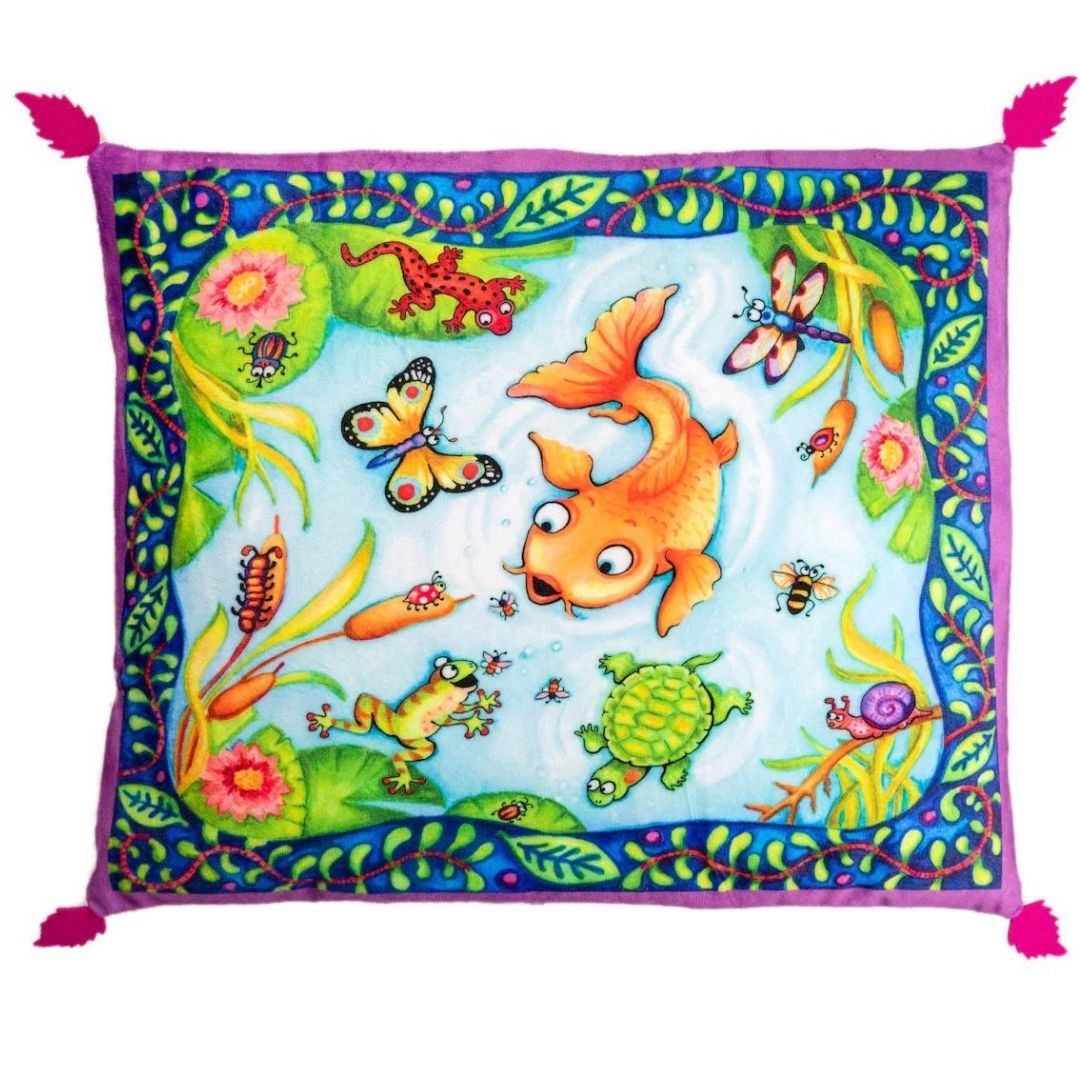 Multipet Fuzzu Sweet Spot Kitty Carpet- Lily Pond